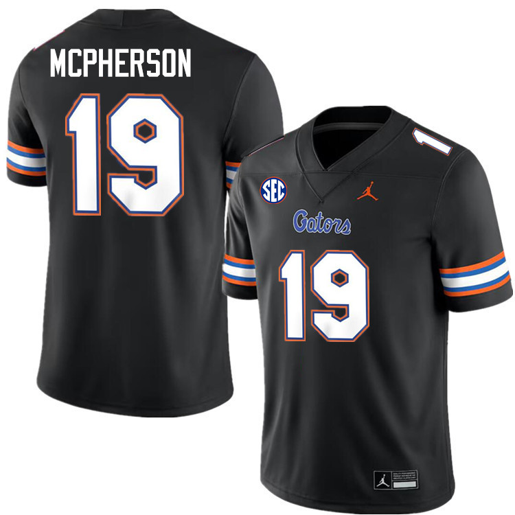 Evan McPherson Florida Jersey,Florida Gators #19 Evan McPherson Jersey Youth Uniforms-Black